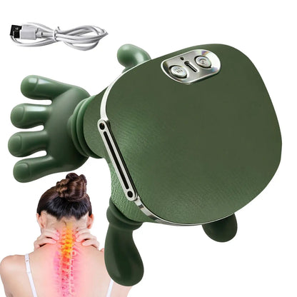 Neck Shoulder Massager Deep Tissue Shiats Back Cervical Massage Machine Electric Kneadingg Muscles Massage Pillow Back Massager